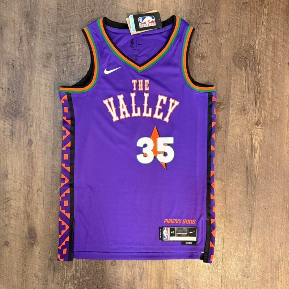 Kevin Durant 35 Phoenix Suns The Valley purple NBA jersey Brand new with tags